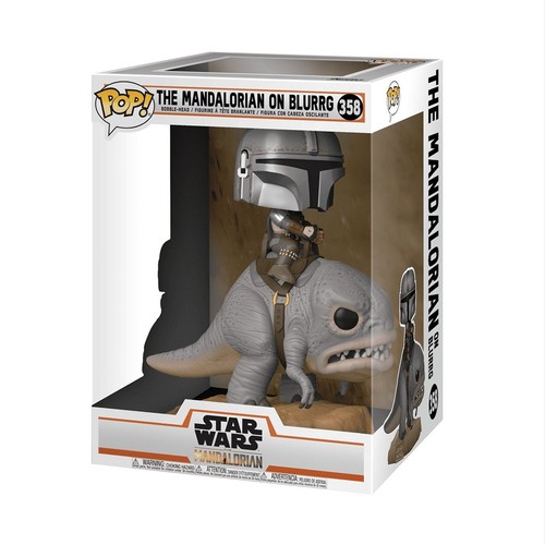 Funko Pop! Deluxe: Star Wars - The Mandalorian on Blurrg #358 (caja dañada) - Imagen 9 de 9