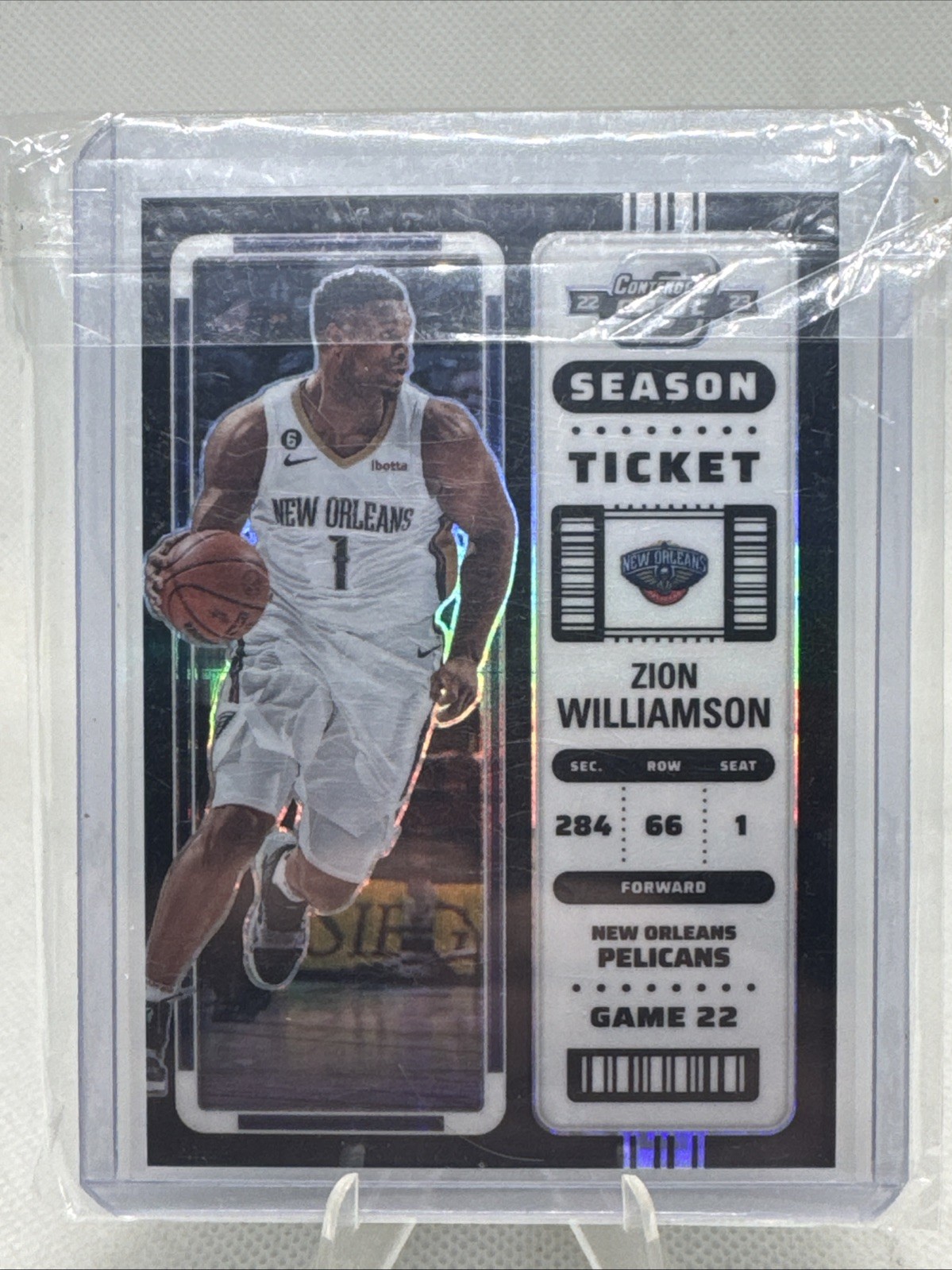 Zion Williamson 2022-23 Panini Contenders Optic Black Pandora #62 Pelicans