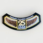 Harley Davidson Rocker Patch Harley Owners Group HOG 25 Year Member NEW