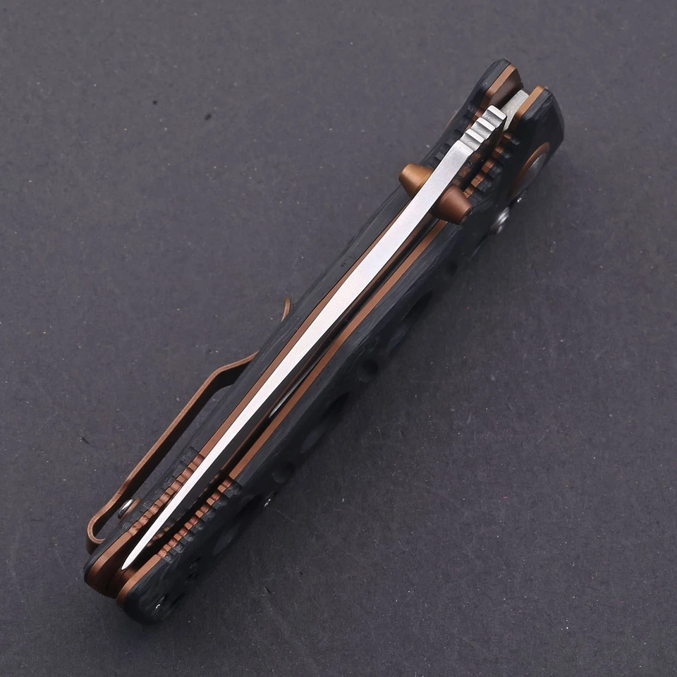 Bm Carbon Fiber Handle Axis Lock Pocket Folding Knife D2 Stainless Steel Blade - image 4 of 4