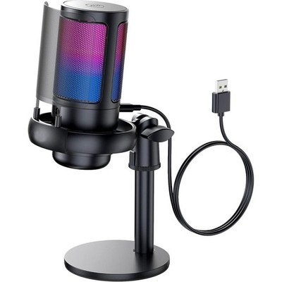 RGB Gaming Mikrofon PC Set USB Microphone mit Mikrofonarm für Spiele, Podcasts