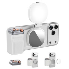Magnetic Phone Camera Grip, Phone Selfie Grip Selfie Light for iPhone And...