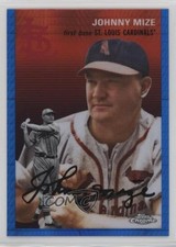 2023 Topps Chrome Platinum Anniversary Blue Prism Refractor Johnny Mize HOF 6k2