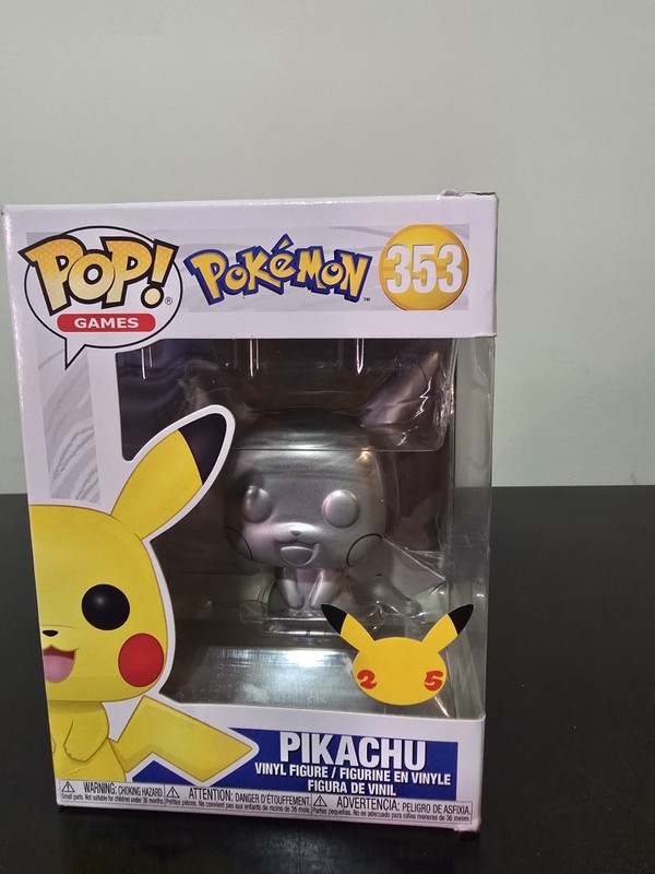 Funko Pop! Games Pokémon Metallic Pikachu Vinyl Figure #353 2020