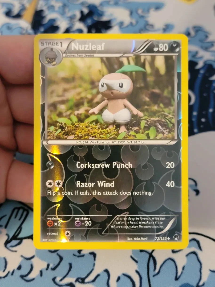 Nuzleaf #72/122 XY BREAKPoint Pokemon Reverse Holo Uncommon Card LP