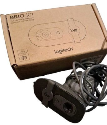 Logitech Brio 101 Full HD Webcam with Microphone for Video Calls and Privacy