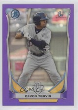 2014 Bowman Prospects Chrome Retail Purple Refractor 68/199 Devon Travis 2r8