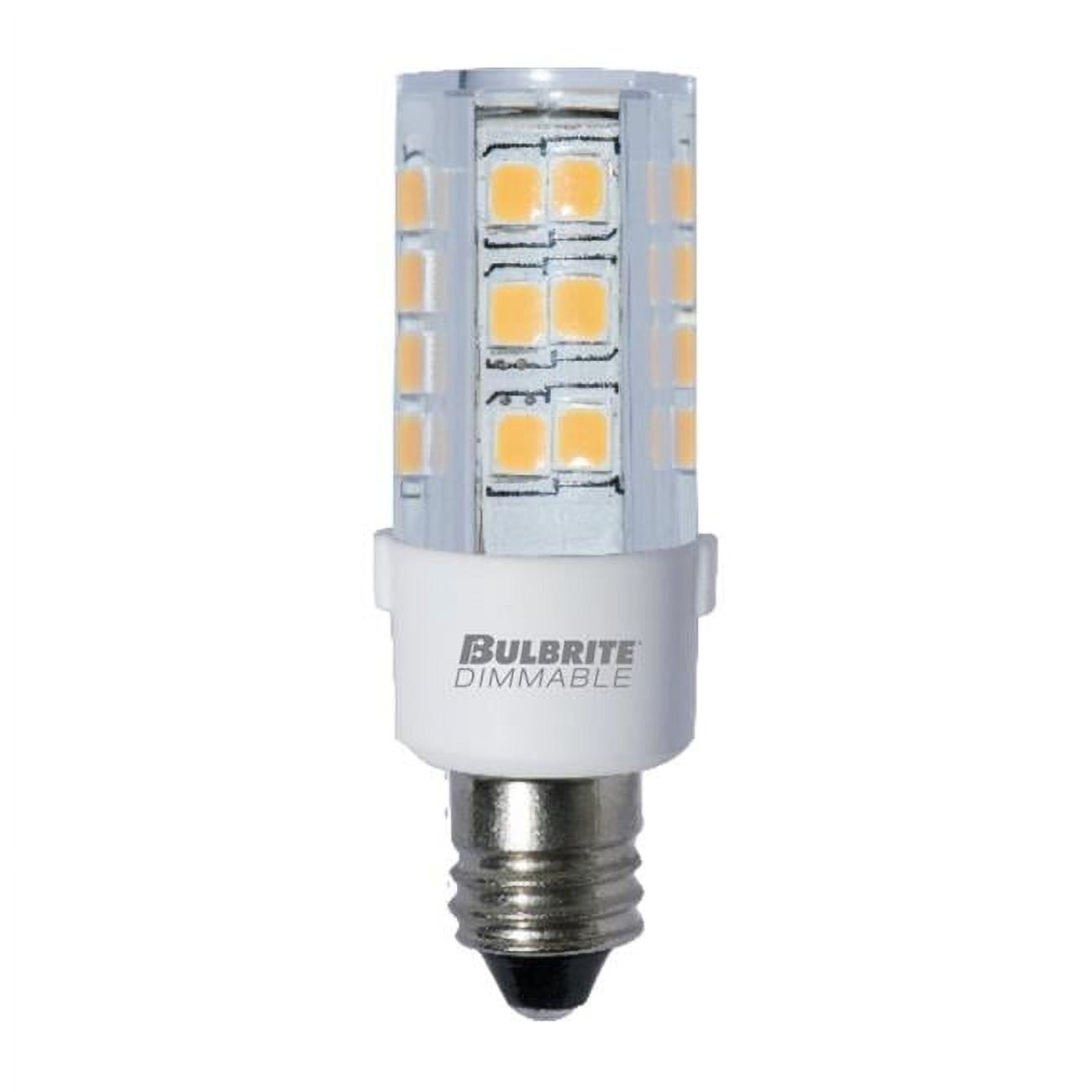 Bulbrite Pack of (2) 4.5 Watt 120V Dimmable Clear T4 LED Mini Light Bulbs