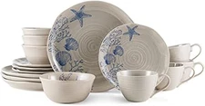 Southport 16 Piece Dinnerware Set, Service for 4, Cream