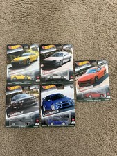 Hot Wheels Premium Modern Classics Complete Set 5 Cars Nissan Prelude BMW EVO