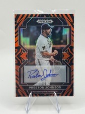 Preston Johnson #PDP197 Tiger Stripes Auto /25 2022 Panini Prizm Draft Picks