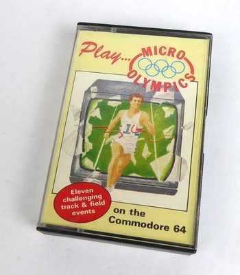 Commodore 64 C64 Spiel -- MICRO OLYMPICS (Database Publications) -- Tape