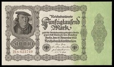 i-011669 Germany 50.000 Mark 1922 UNC