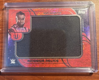 2025 Topps Universe KOFI KINGSTON Ringside Relics Memorabilia Red RSR-KKI 02/10