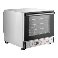 Electric Digital Countertop 4 Tray Half Size Convection Oven w/ Steam Injection