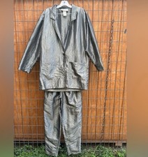 Vtg 80s women’s Pants Suit blazer jacket + Pants 5/6 young Edwardian