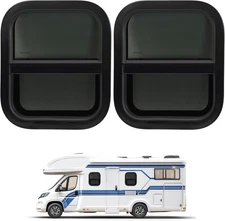 2 Pack 14" W x 16" H RV Window Teardrop Vertical Slide RV Window Replacement