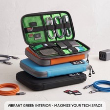 Electronics Travel Organizer Bag Cable USB Charger Storage Case Waterproof