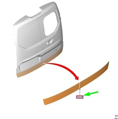 FORD TRANSIT CONNECT MK2 Tailgate Panel Decal Name Plate 2486645 NEW GENUINE