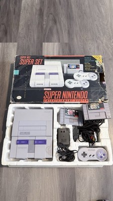 SNES Original Console CIB   Matching Serial Number Box   Tested