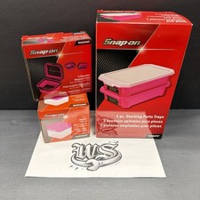 Snap-on Tools New 3pc Electric Pink Storage Organization Set Katrayep Magdish