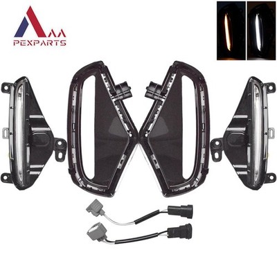 For 2019-2025 Toyota RAV4 LED Fog Lights w/ Turn Signal DRL Driving Lamps LH&RH