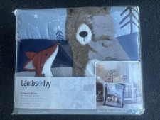 Bedtime Originals Lambs and Ivy Jungle Buddies 3 Pieces Crib Bedding Set