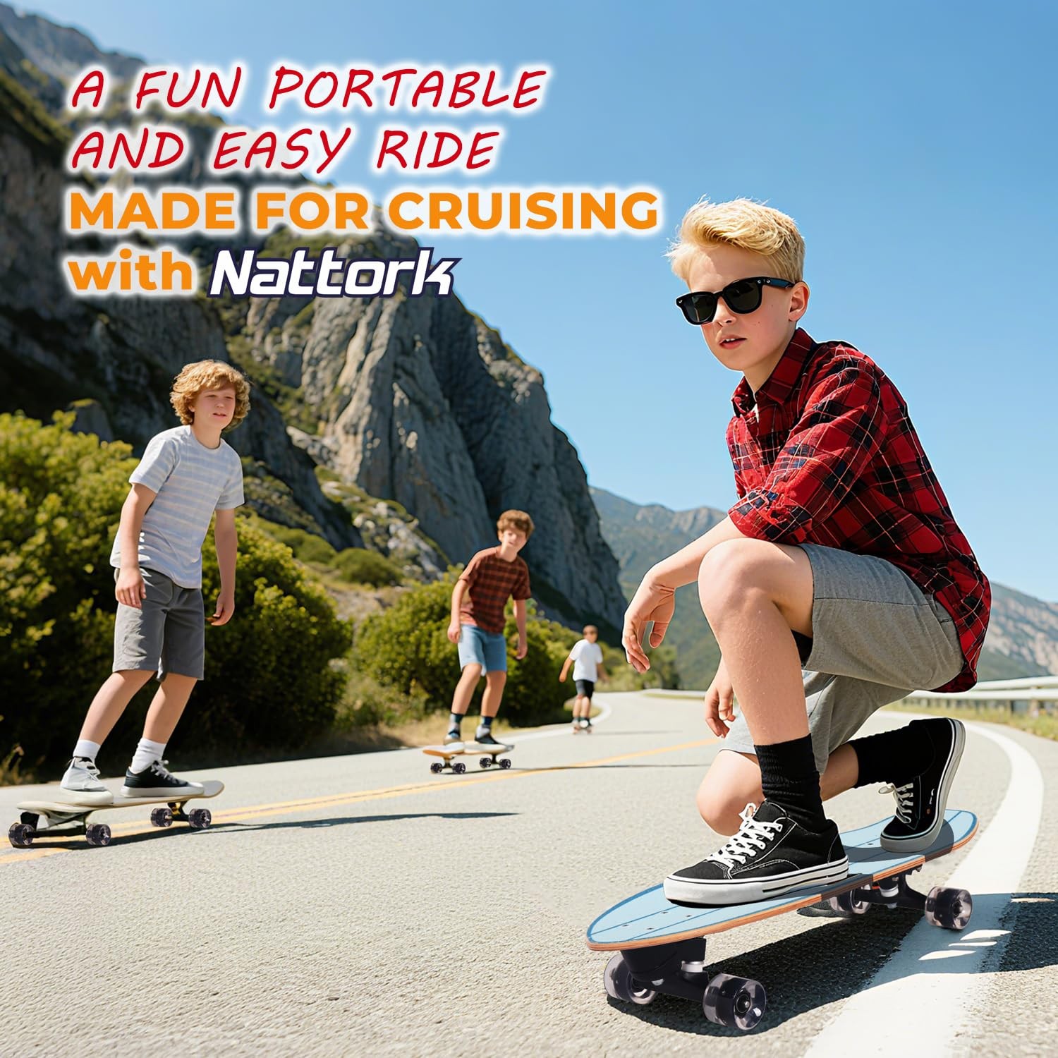 Complete Skateboards 29 x 9 Kids Unisex Youth Skateboard Cruiser Skateboards ...