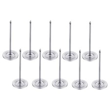 10 PCS Long Upholstery Nails Tacks 18mm X 50mm, Extra Push Pins Silver
