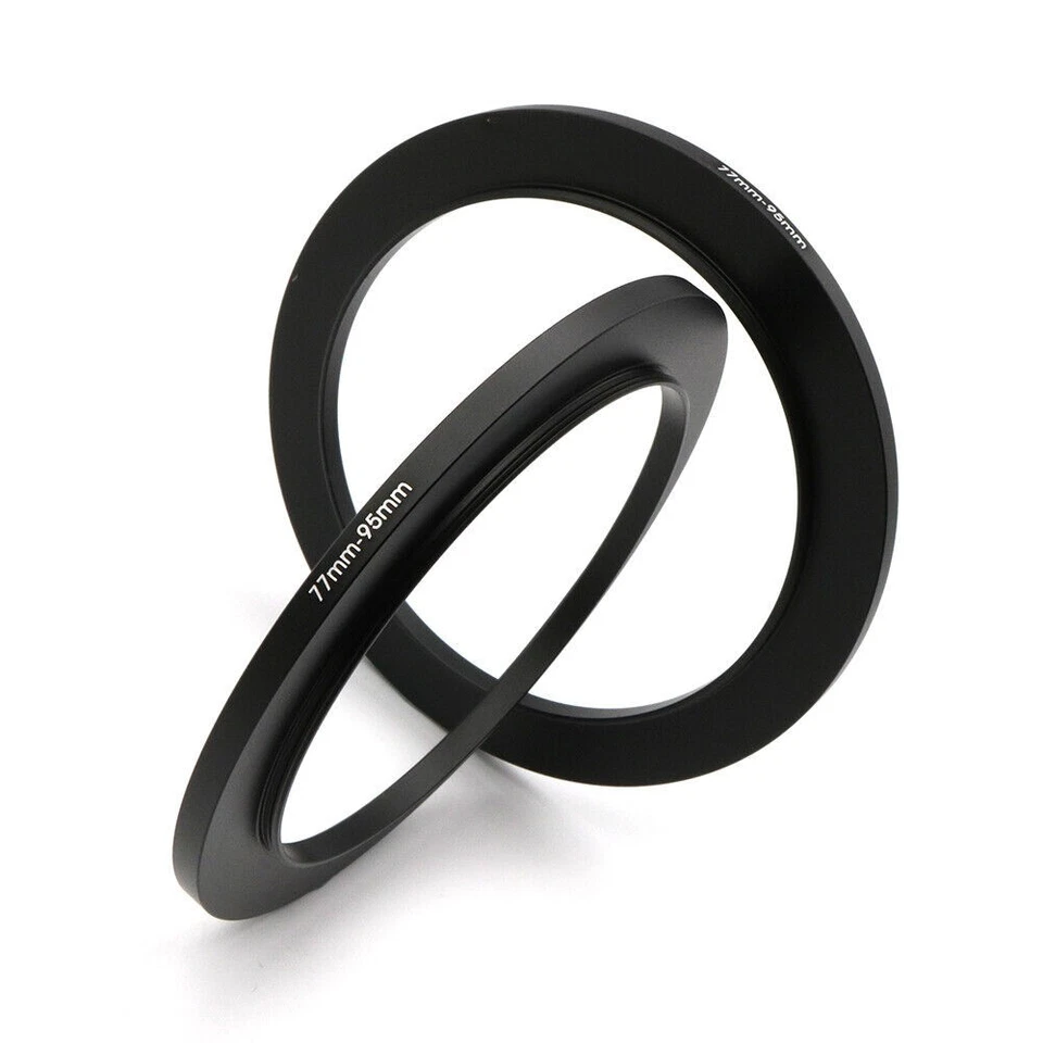 2 Pss Metal Step Up Ring 77mm to 95mm Step Rings with Lens Cleaning Cloth - Image 2 of 4