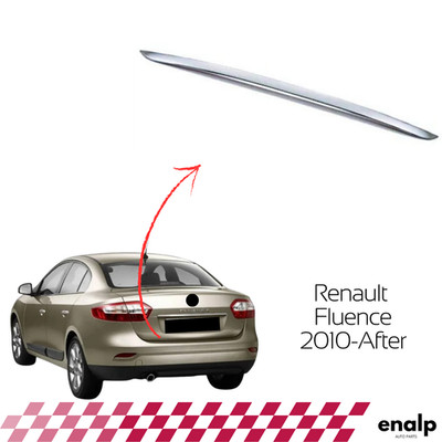 Chrom Gepäck Untere Abdeckung Blende 1 Stück Für Renault Fluence 2010- Nach E...