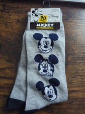 Mickey Mouse Socks 90 Years Mickey Head Sz 6-12 NWT