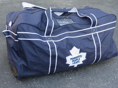 Toronto Maple Leafs NHL Pro Stock Hockey Equipment Travel Bag Player Navy Blue