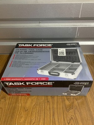 NIB  TASK FORCE #24981 Aluminum Tool Case. 18x13x6 Inches (New)