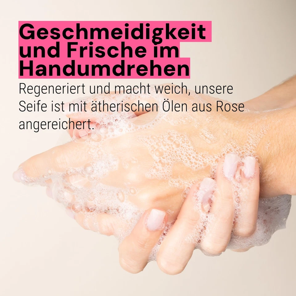 – Marseille Seife flüssig Rose – 97 natürliche Inhaltsstoffe – Feuchtigkeit s... - Bild 4 von 4