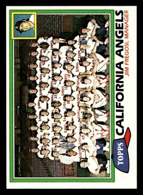1981 Topps #663 California Angels / Jim Fregosi TC, MGR, CL