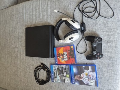 PlayStation 4 Slim Konsole PS4 Mit Spiele