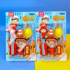 Cartoon Feuerwehrmann Radiergummis Set Kinder Schule Kreativ Gummi