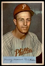 1954 Bowman #111  MURRY DICKSON  Philadelphia Phillies  EX-EX+