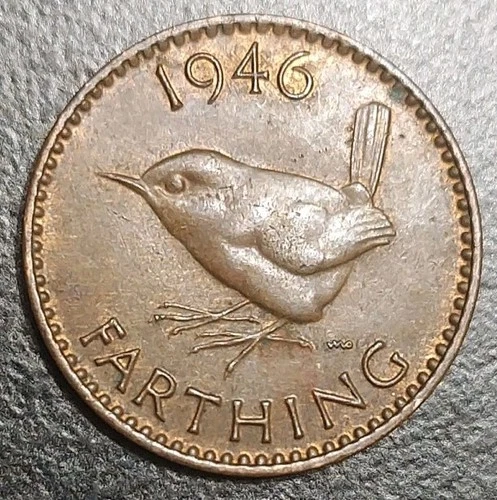 George VI Farthing coin from a recent eBay sale
