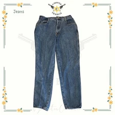 Gitano Vintage Mom Tapered Denim Jeans Sz 12 Short Blue High Rise Jamacia