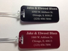 Small Aluminum Metal Engraved Personal Luggage Sport Golf BackPack tag 10 Colors