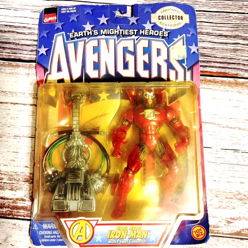 Heroes Reborn Iron Man - 1997 Toy Biz Marvel Comics Avengers Collector Edition.