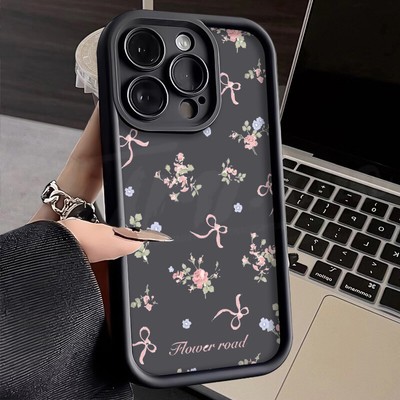 For OPPO VIVO Infinix Tecno Flower bow Case ShockProof Phone Cover Women Girls