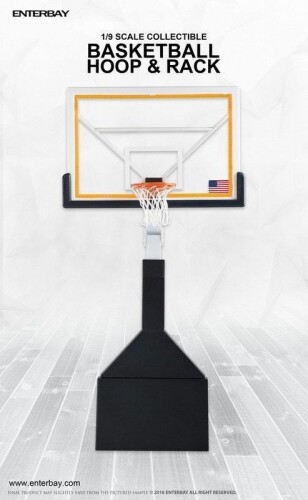 スポーツ enterbay 1/9SCALE BASKETBALL HOOP&RACK NBA - Basketball Hoop & Rack 1/9th Scale Enterbay Accessory