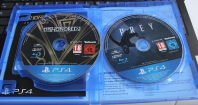 2x PS4 Spiele Deutsch Dishonored 2 und Prey Playstation Uncut