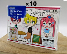 set of 10 Mini figure display case 11.9&times;7.8&times;H8.3cm made in japan