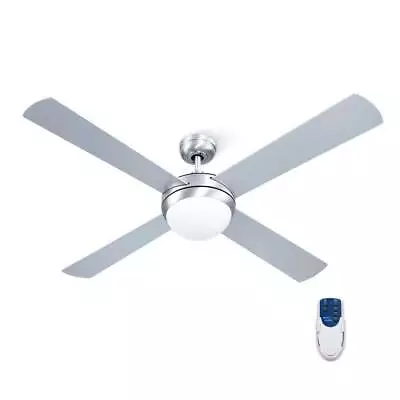 New Devanti 52 Quot Ceiling Fan With Light Silver Free Shipping