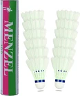 12pcs White Goose Feather Shuttlecocks Badminton Ball Sport Training Game Fans