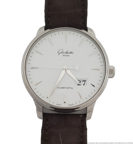 Glashutte Original Senator Excellence Panorama Automatic Mens Watch Box Papers